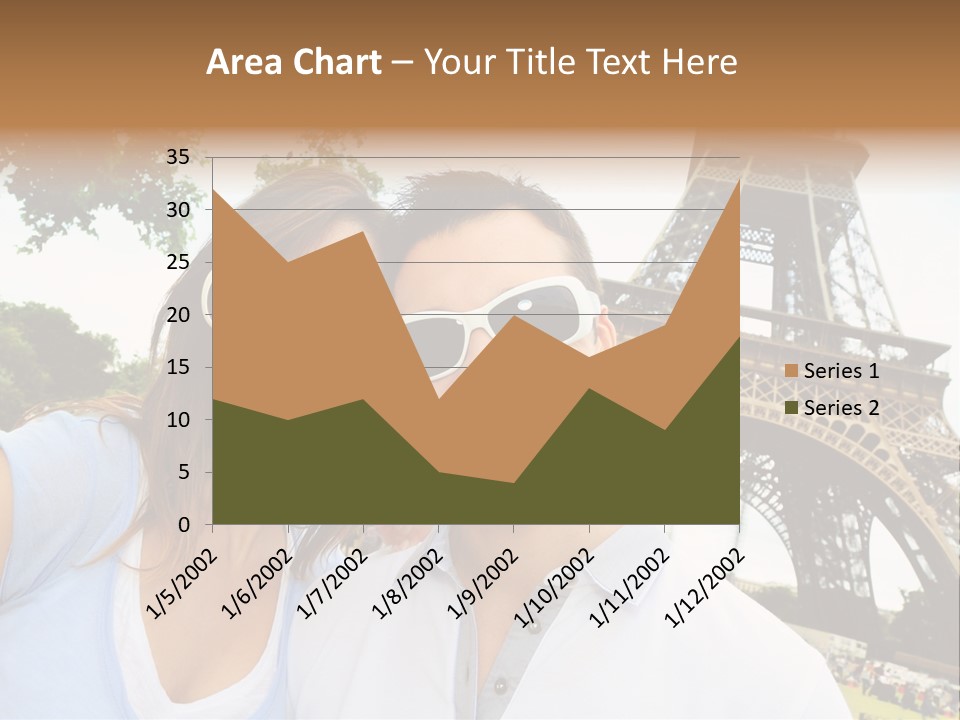 Smiling Couple Fun PowerPoint Template