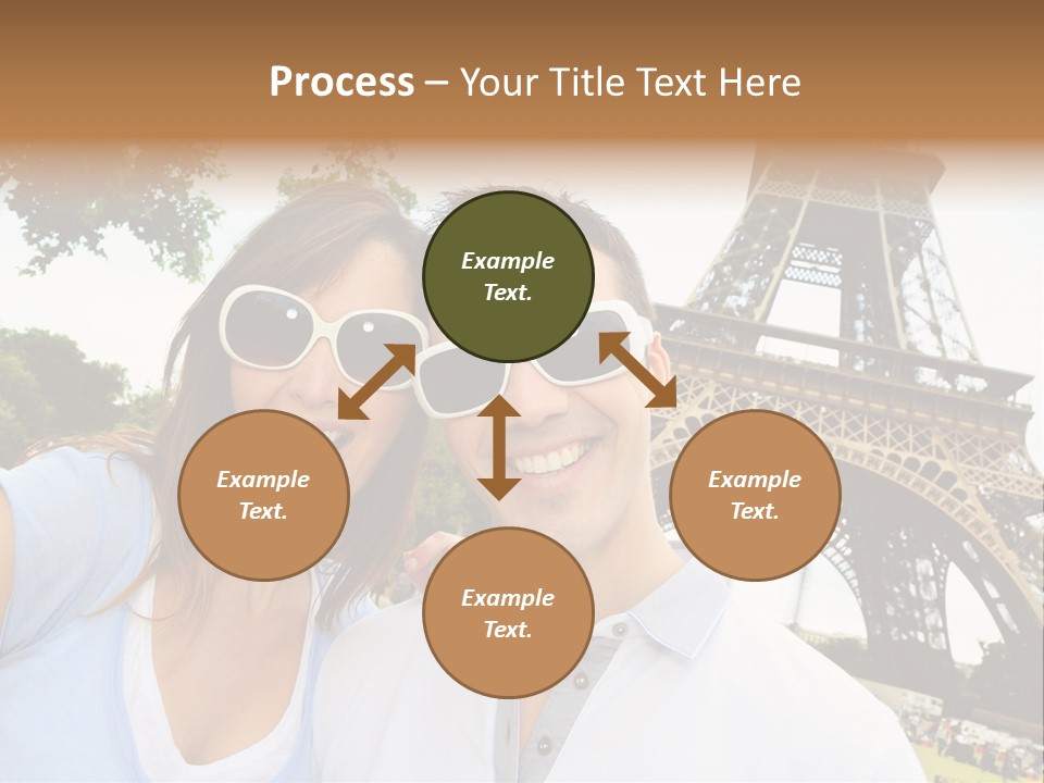 Smiling Couple Fun PowerPoint Template