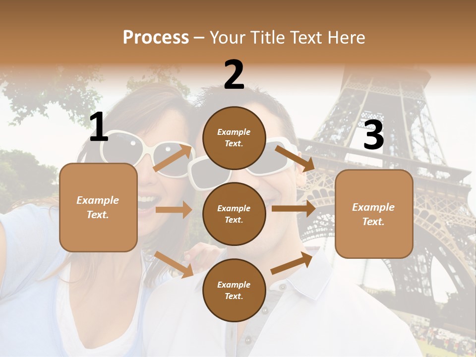 Smiling Couple Fun PowerPoint Template