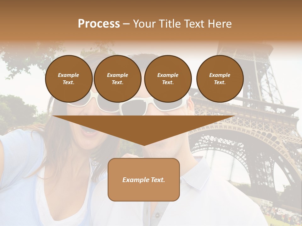 Smiling Couple Fun PowerPoint Template