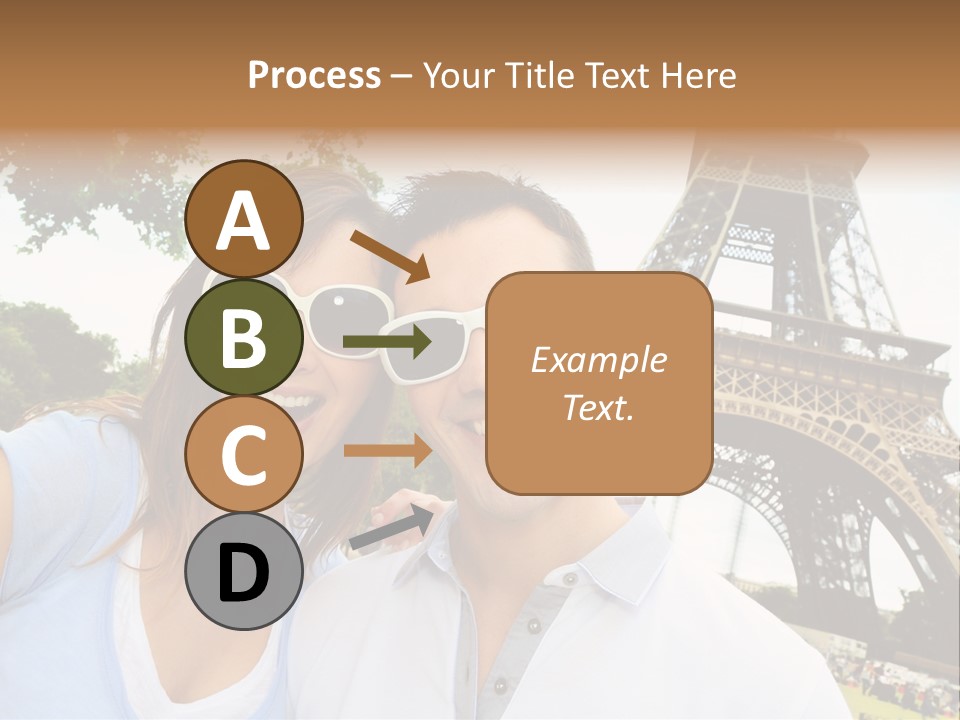 Smiling Couple Fun PowerPoint Template
