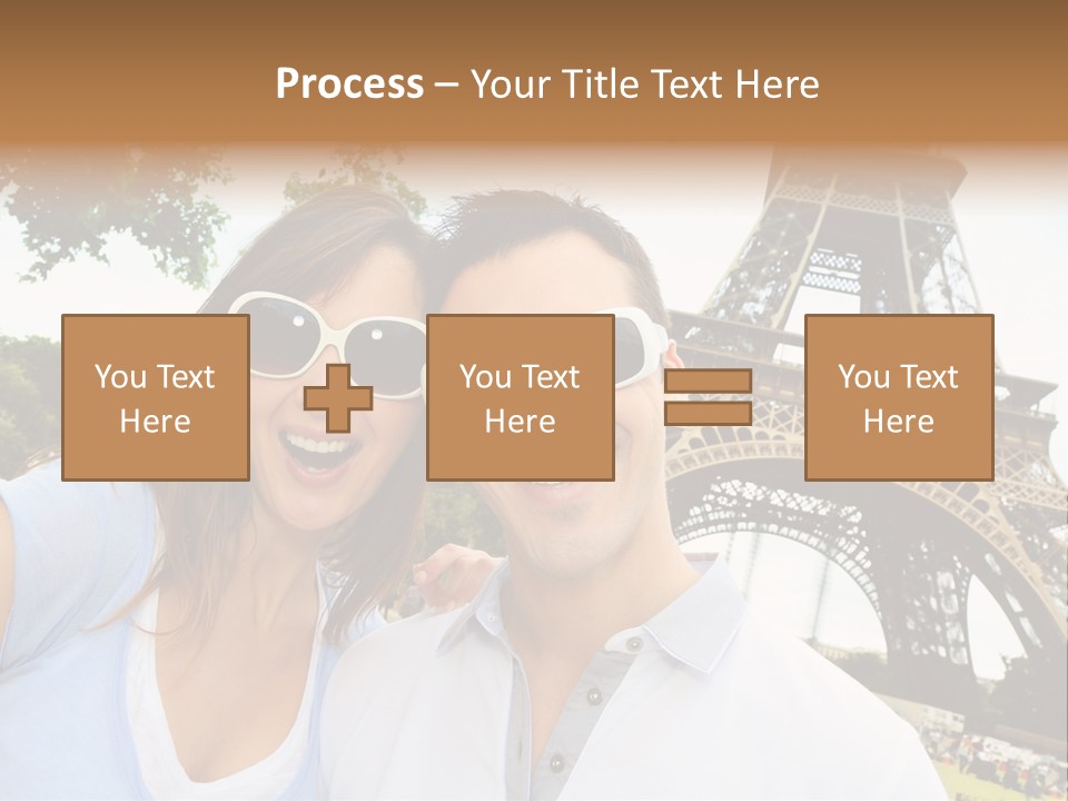 Smiling Couple Fun PowerPoint Template