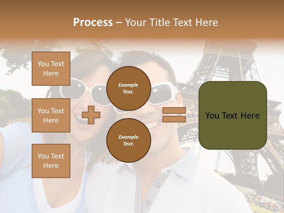 Smiling Couple Fun PowerPoint Template