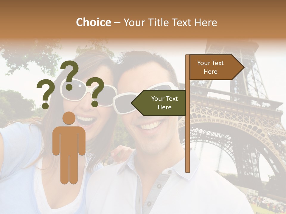 Smiling Couple Fun PowerPoint Template