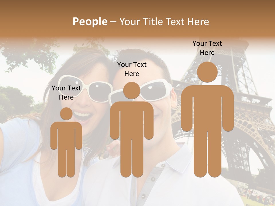 Smiling Couple Fun PowerPoint Template