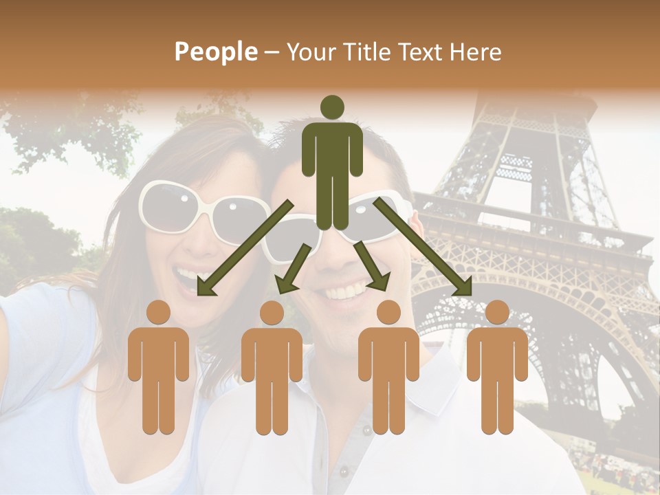 Smiling Couple Fun PowerPoint Template