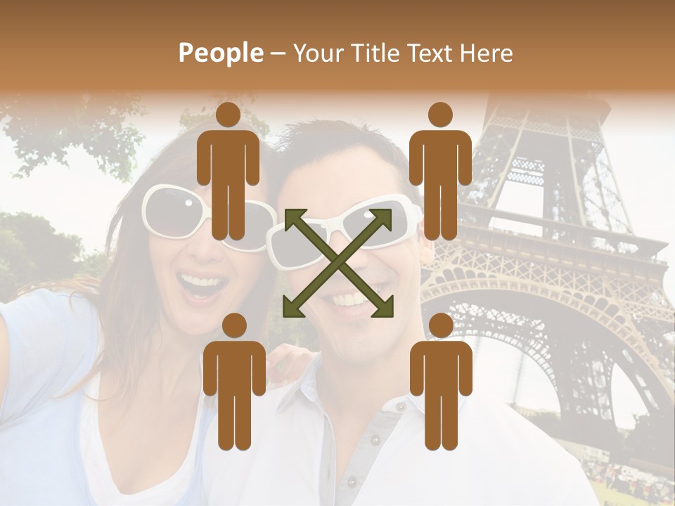 Smiling Couple Fun PowerPoint Template