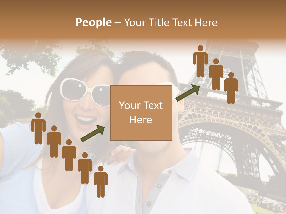 Smiling Couple Fun PowerPoint Template