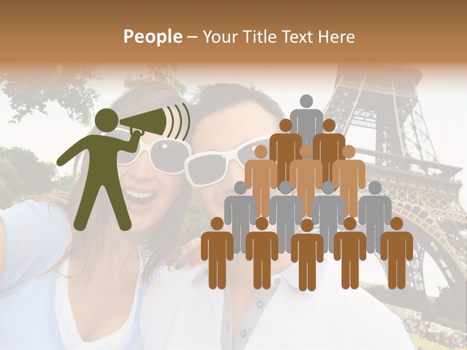 Smiling Couple Fun PowerPoint Template