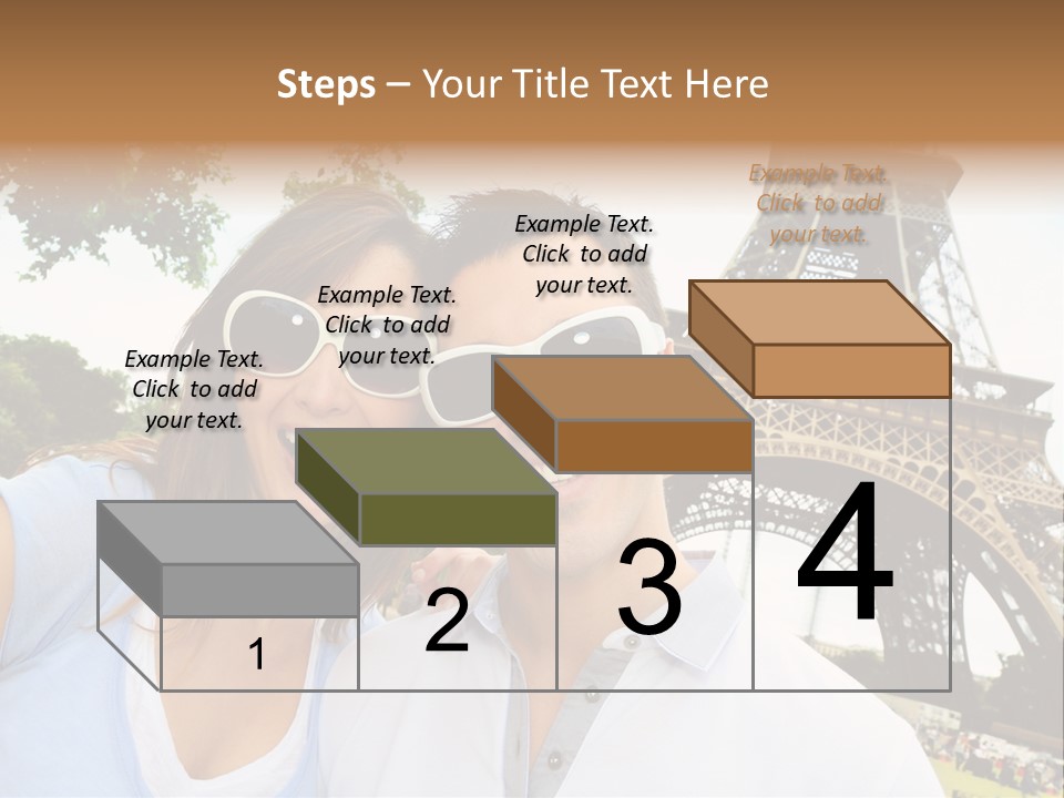 Smiling Couple Fun PowerPoint Template