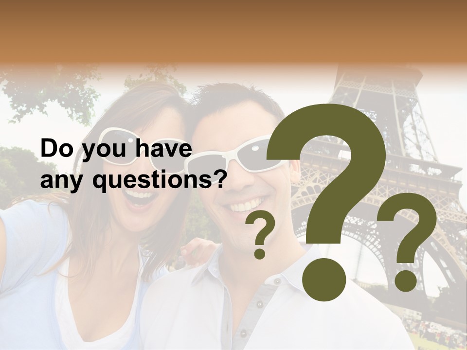 Smiling Couple Fun PowerPoint Template