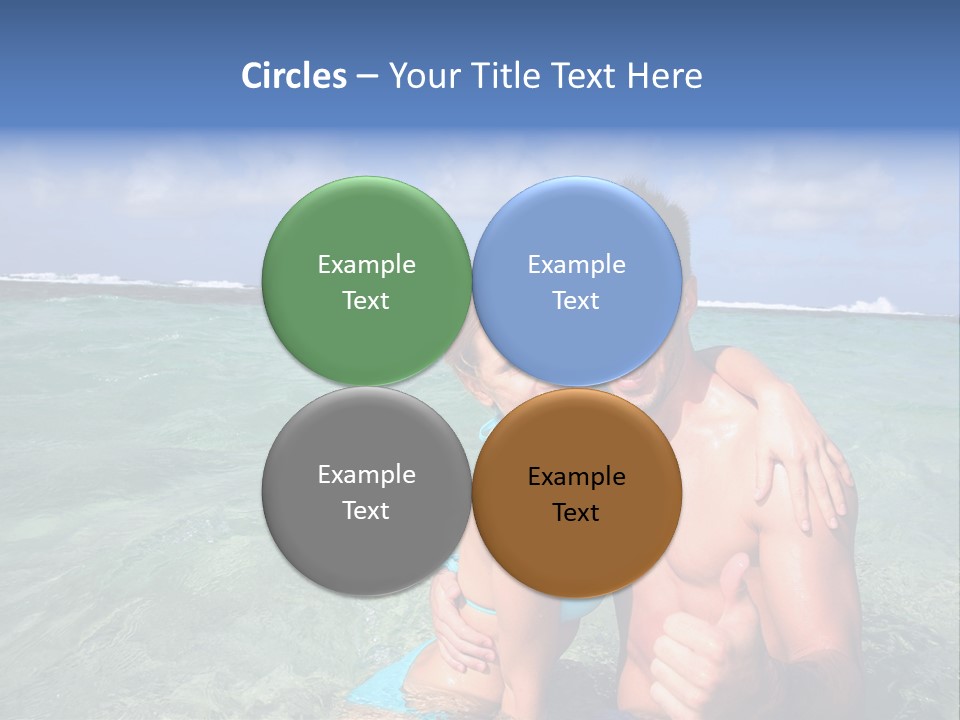 Frames Corkboard Orange PowerPoint Template