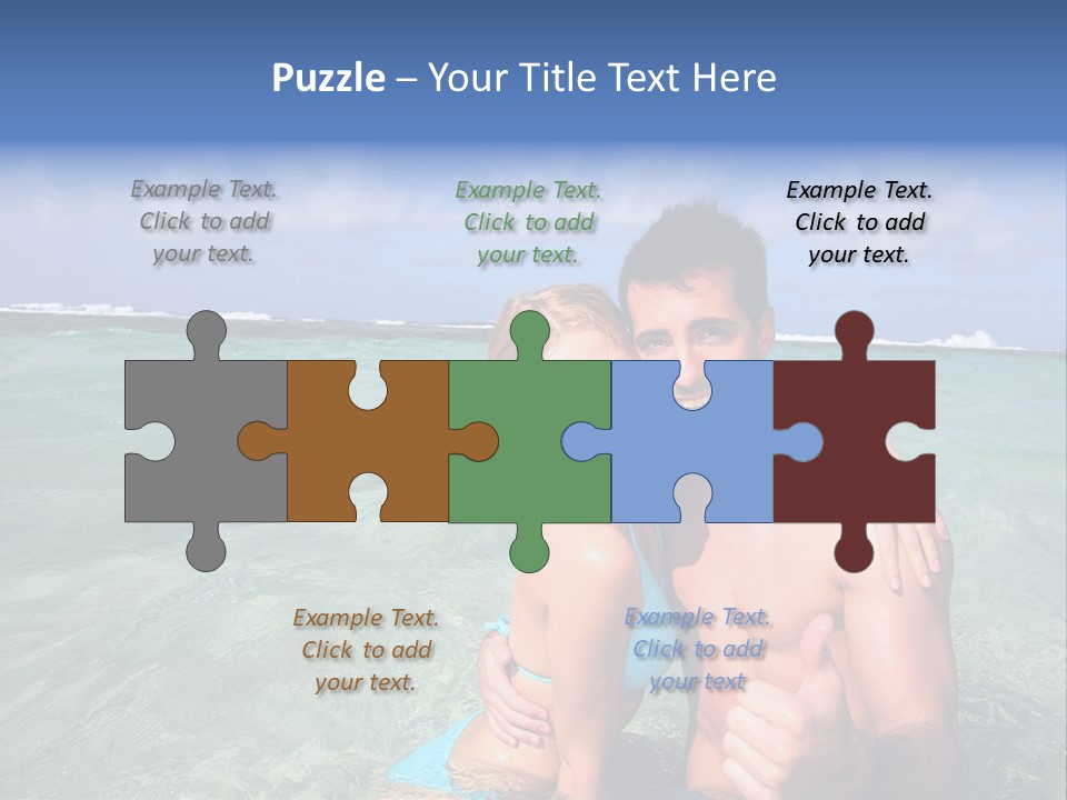 Frames Corkboard Orange PowerPoint Template