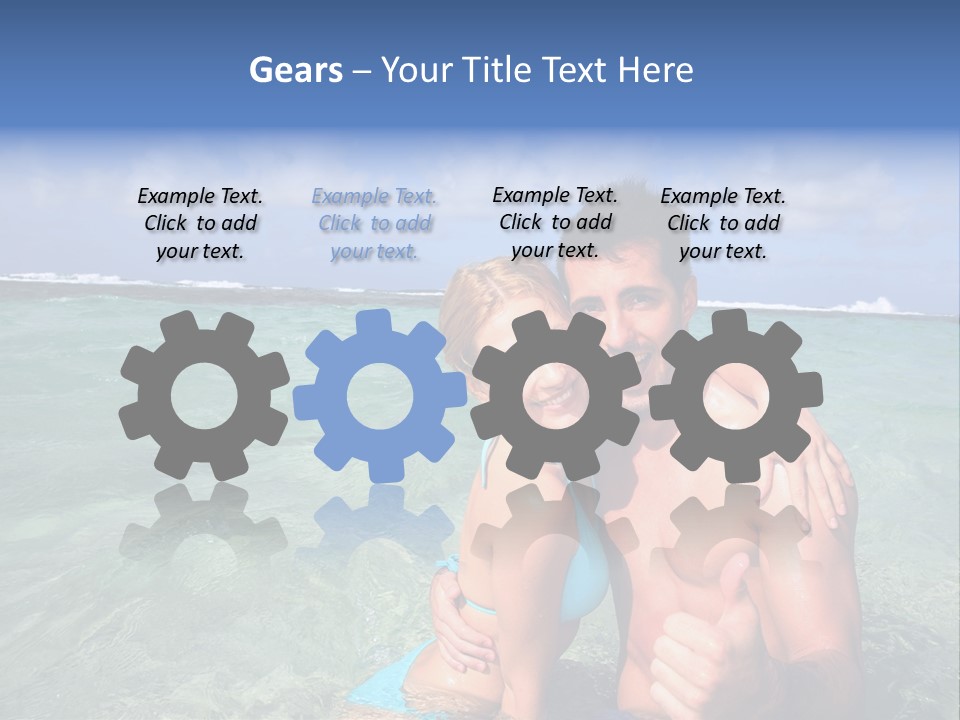 Frames Corkboard Orange PowerPoint Template