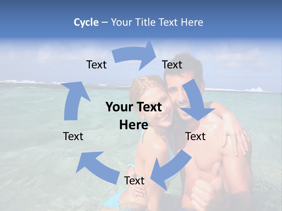 Frames Corkboard Orange PowerPoint Template