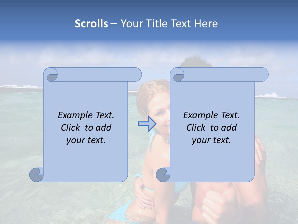 Frames Corkboard Orange PowerPoint Template