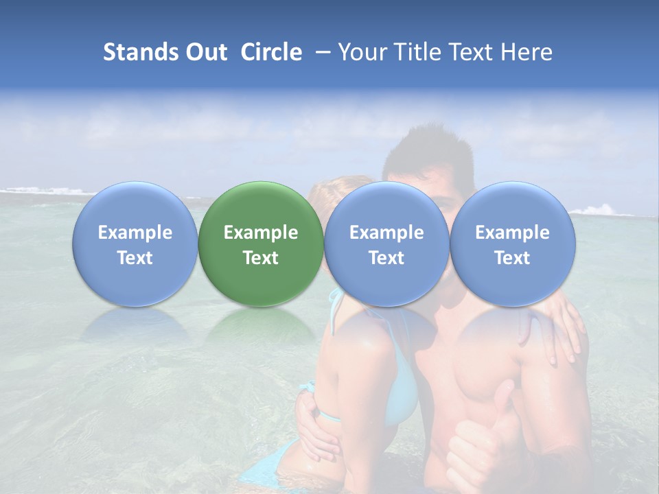 Frames Corkboard Orange PowerPoint Template