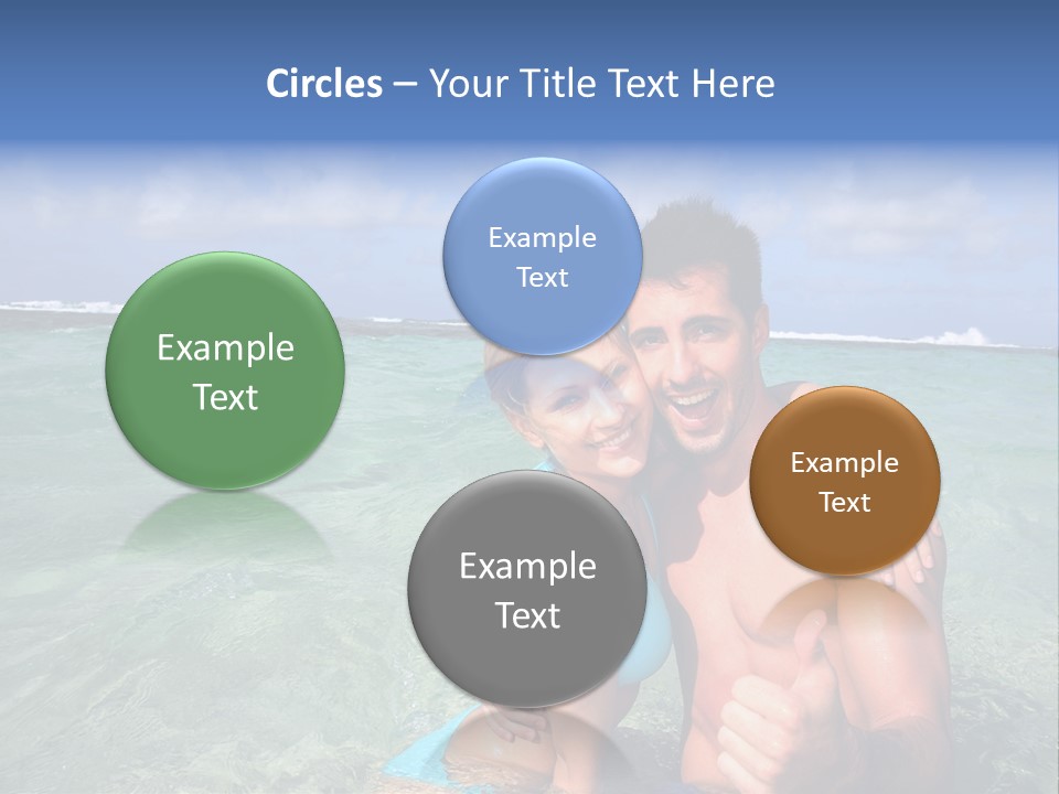 Frames Corkboard Orange PowerPoint Template