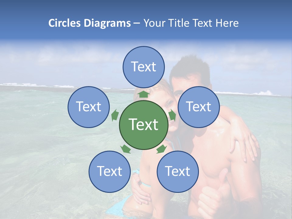 Frames Corkboard Orange PowerPoint Template