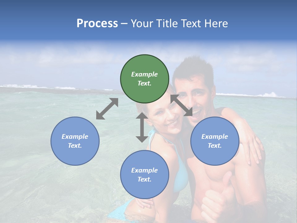 Frames Corkboard Orange PowerPoint Template