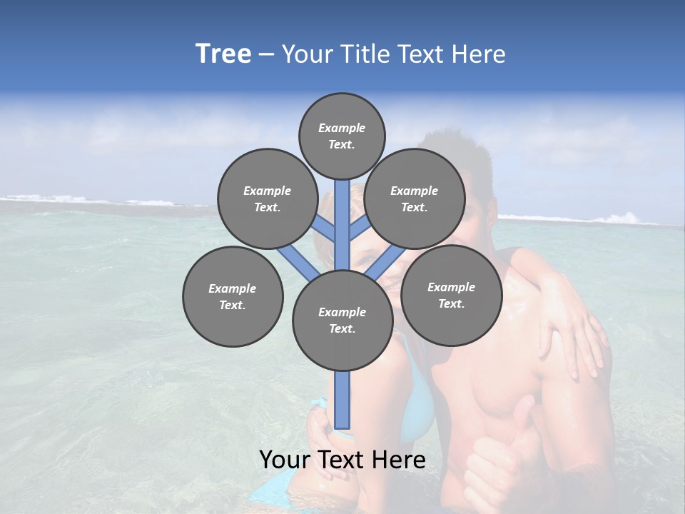 Frames Corkboard Orange PowerPoint Template