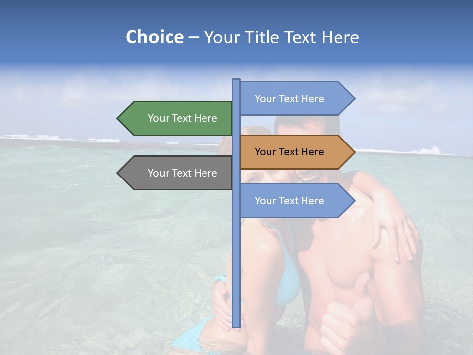Frames Corkboard Orange PowerPoint Template
