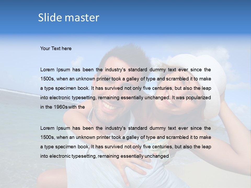 Rope Attach Grunge PowerPoint Template