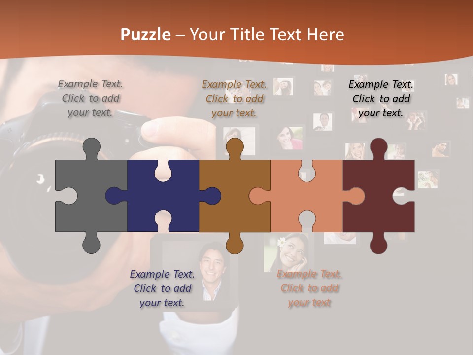 Clothespin Stick Rope PowerPoint Template