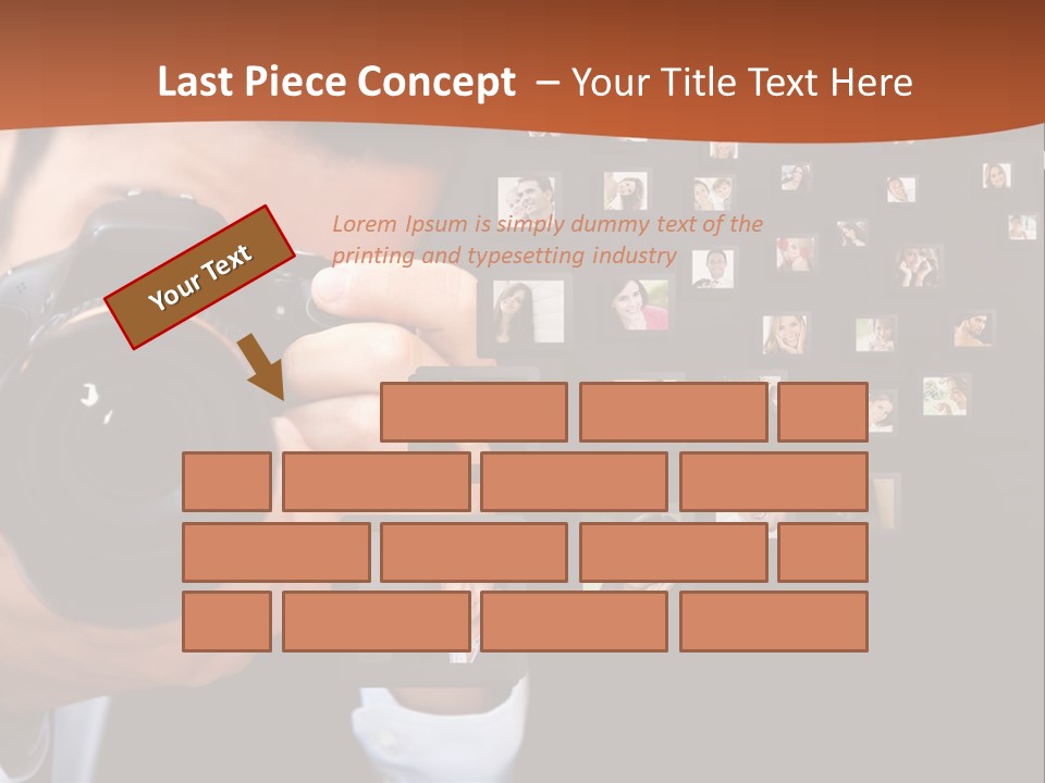 Clothespin Stick Rope PowerPoint Template