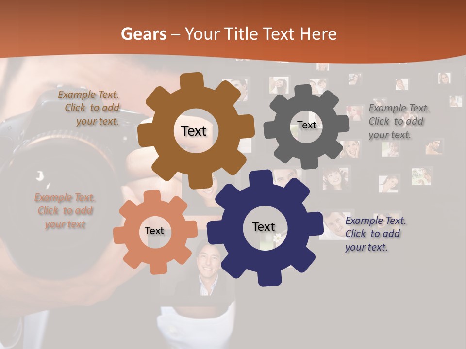 Clothespin Stick Rope PowerPoint Template