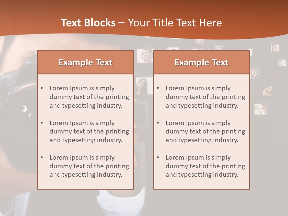Clothespin Stick Rope PowerPoint Template