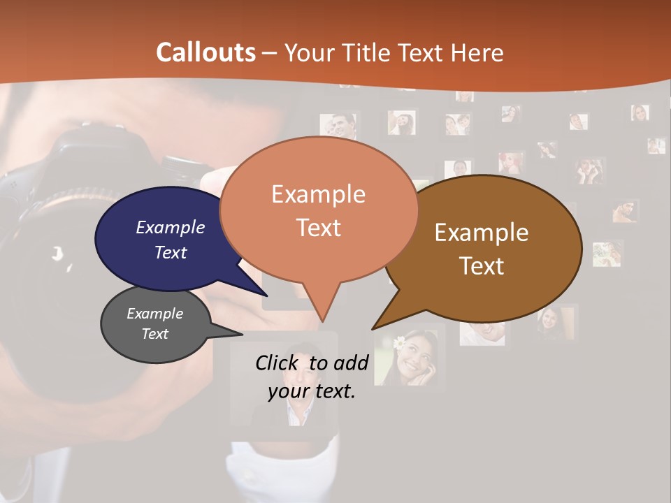 Clothespin Stick Rope PowerPoint Template