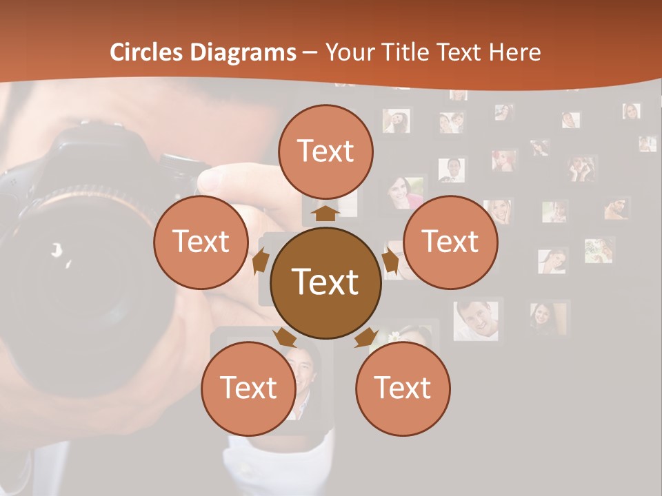 Clothespin Stick Rope PowerPoint Template