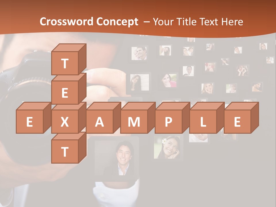 Clothespin Stick Rope PowerPoint Template