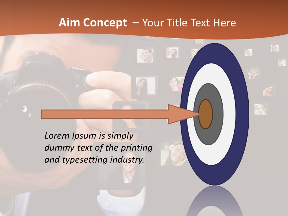 Clothespin Stick Rope PowerPoint Template