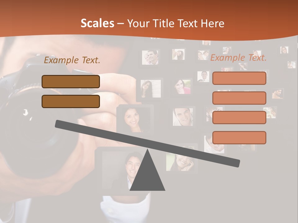 Clothespin Stick Rope PowerPoint Template