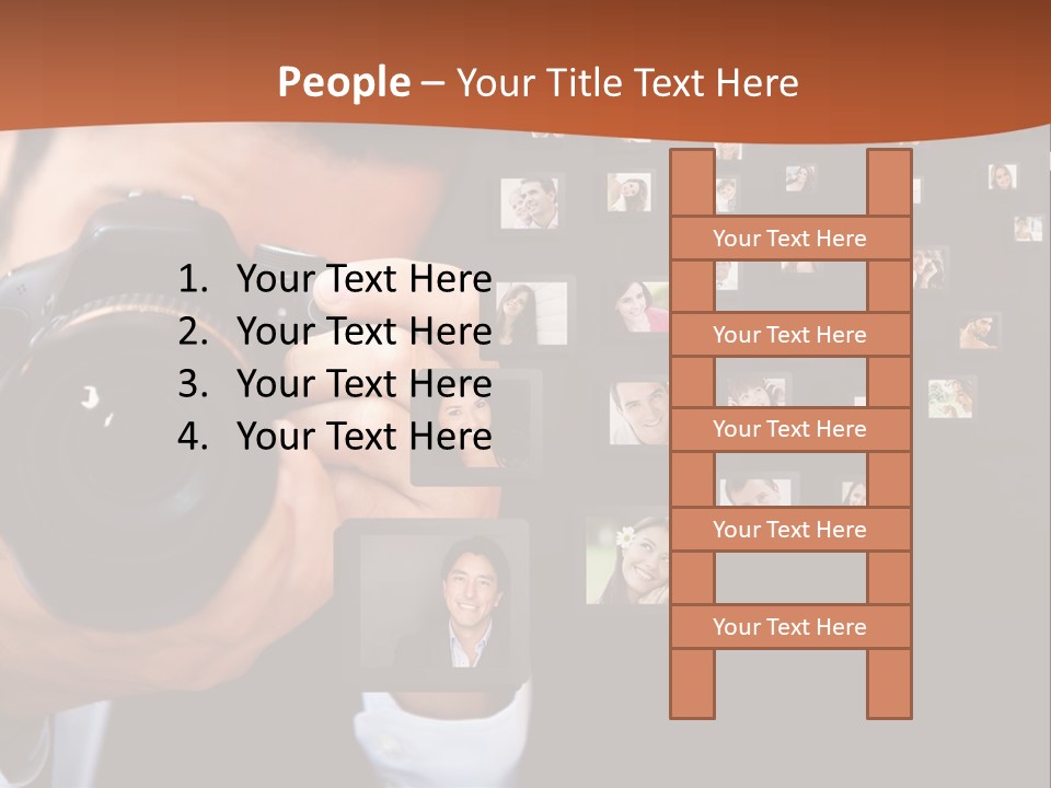 Clothespin Stick Rope PowerPoint Template