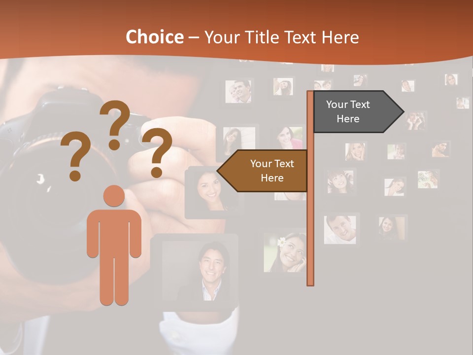 Clothespin Stick Rope PowerPoint Template