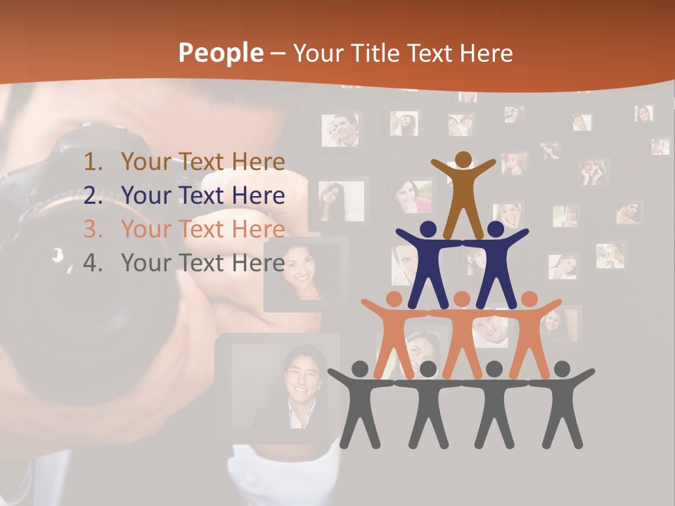 Clothespin Stick Rope PowerPoint Template