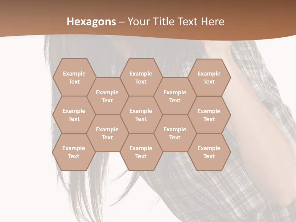 People Camera Brunette PowerPoint Template