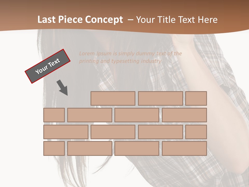 People Camera Brunette PowerPoint Template