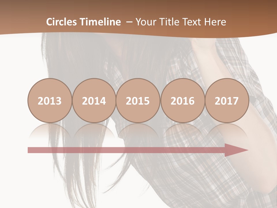 People Camera Brunette PowerPoint Template