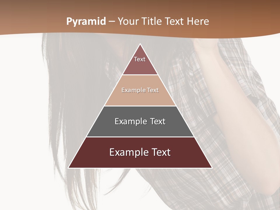 People Camera Brunette PowerPoint Template