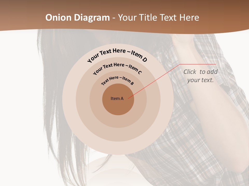 People Camera Brunette PowerPoint Template