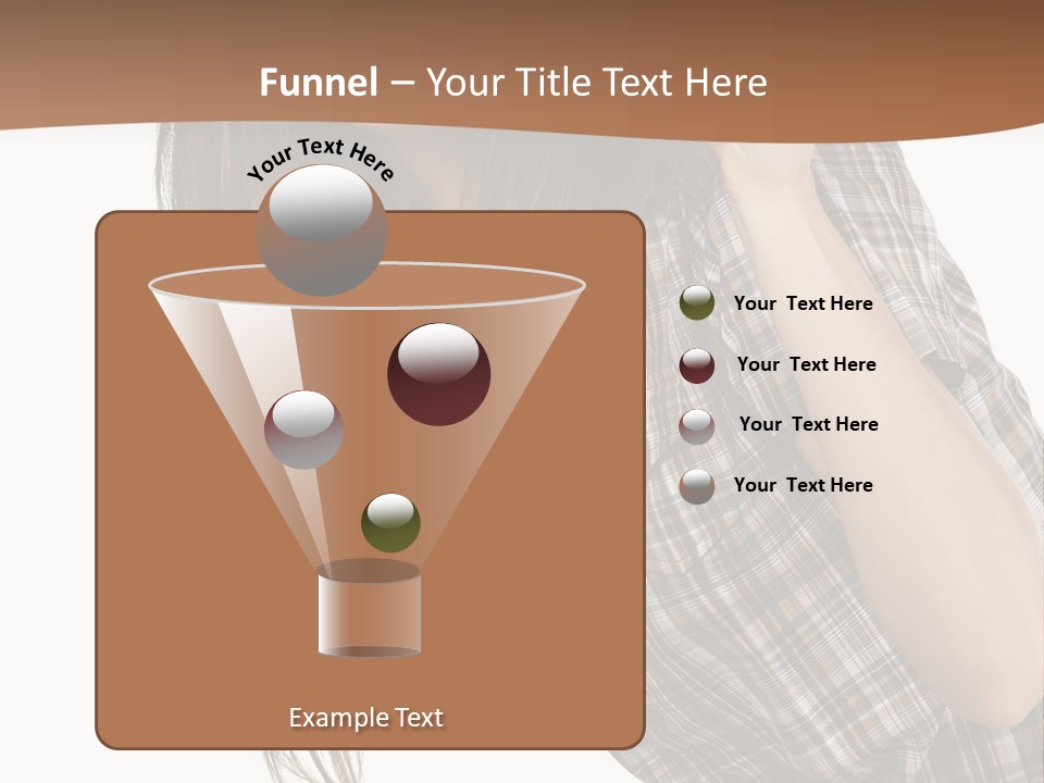 People Camera Brunette PowerPoint Template