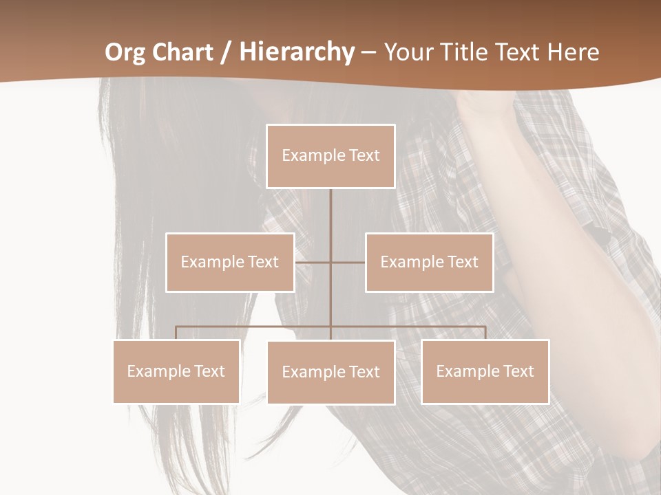 People Camera Brunette PowerPoint Template