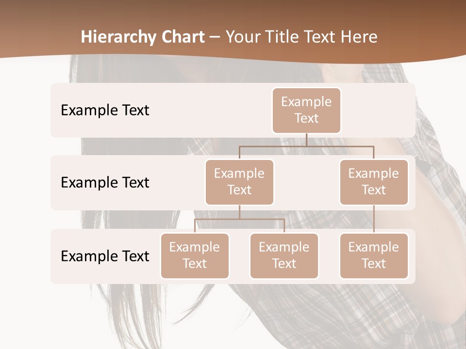 People Camera Brunette PowerPoint Template