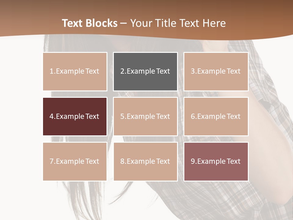 People Camera Brunette PowerPoint Template