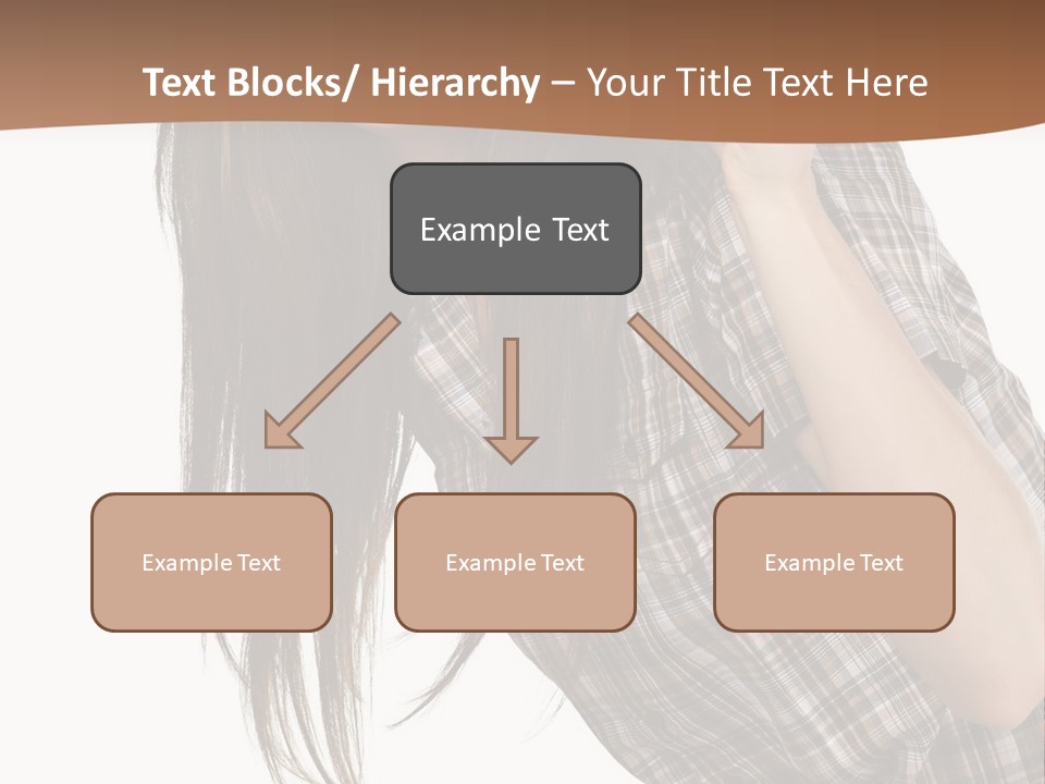 People Camera Brunette PowerPoint Template