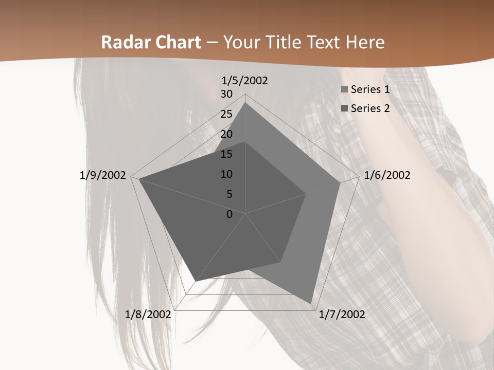 People Camera Brunette PowerPoint Template